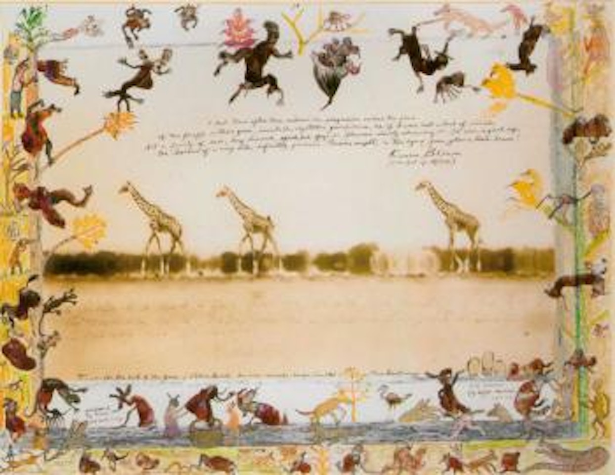Taru Desert mirage by Peter Beard