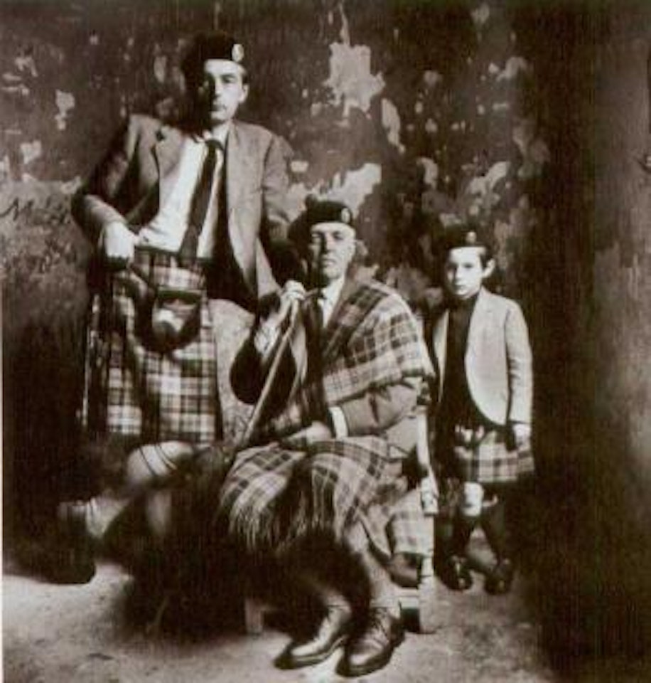 Earl of Airlie, his son Lord Ogilvy, and the Honorable David Ogilvy, Scotland by Irving Penn