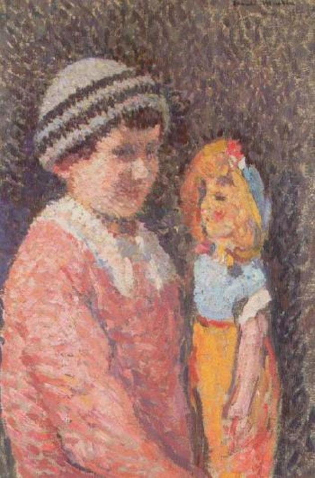 Enfant a la poupee by Henri Jean Guillaume Martin