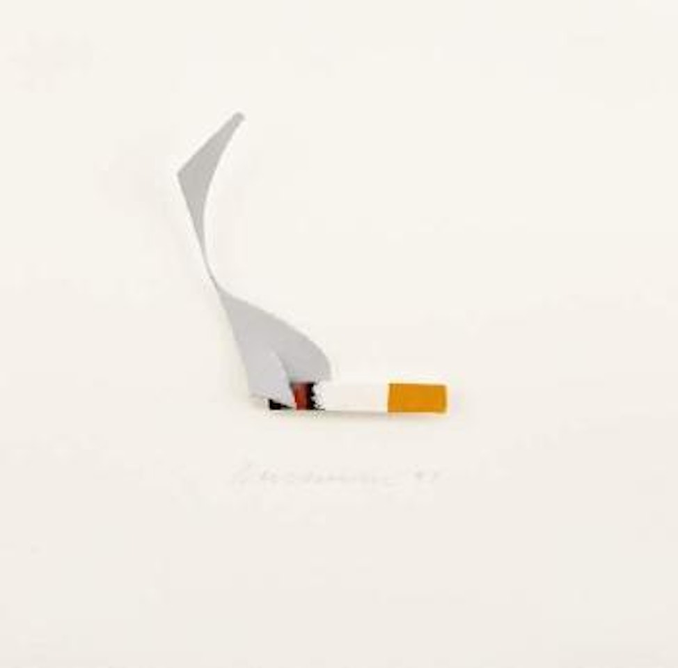 Smoking cigarette by Tom Wesselmann