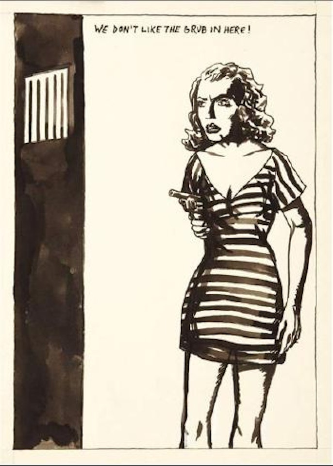 We don't like the grub in here by Raymond Pettibon
