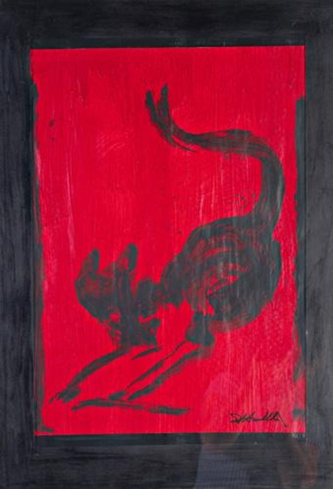 Untitled - black cat by Richard Hambleton