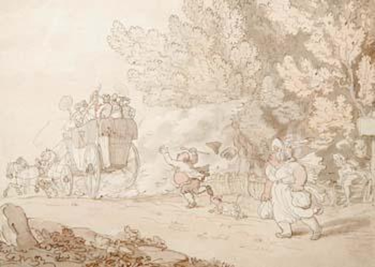 Mrs. Bundle in a rage by Thomas Rowlandson