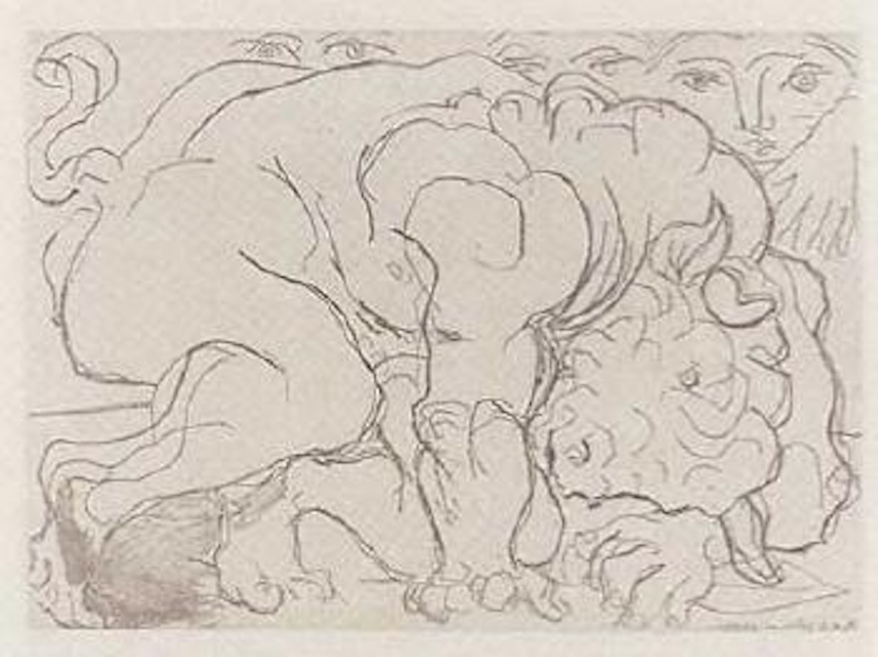 Minotaure blesse VI, plate 88 from La Suite Vollard by Pablo Picasso