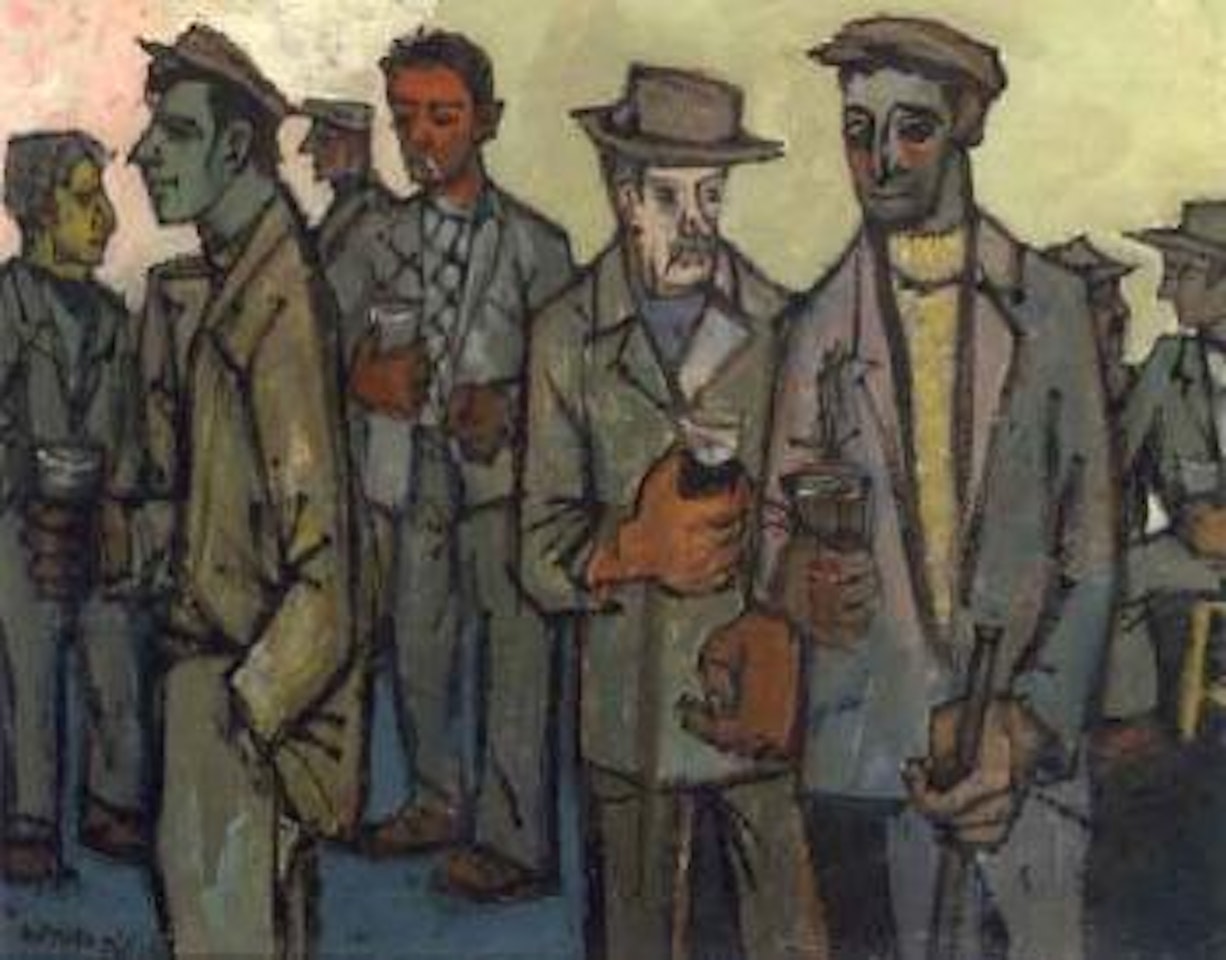 Pub group, Connemara by Gerard Dillon