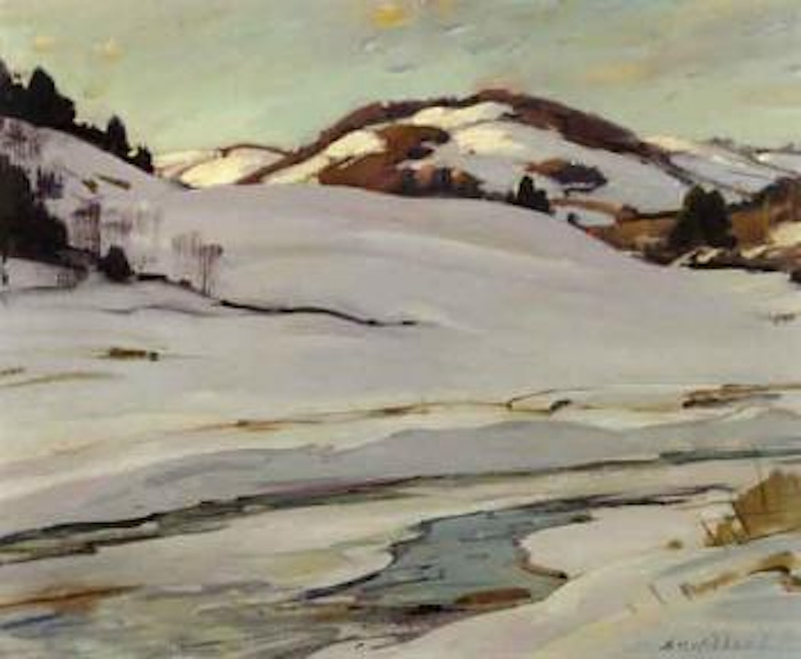 Stream in winter by Aldro Thompson Hibbard