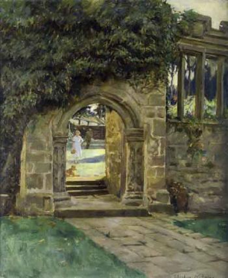 Garden gate by Stanhope Alexander Forbes