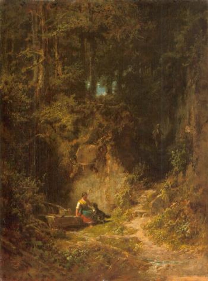 Woodland landscape by Carl Spitzweg