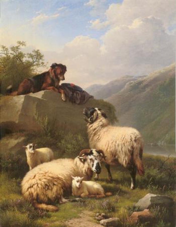 Keeping watch by Eugène Joseph Verboeckhoven