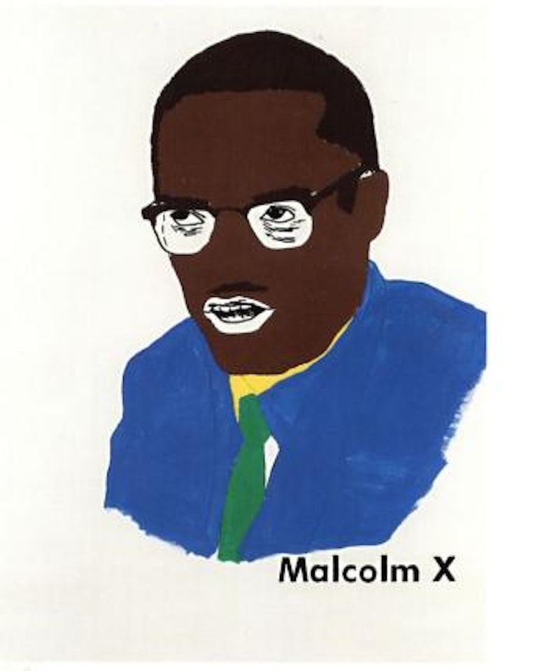 Malcolm X, version 2 num 1 by Glenn Ligon