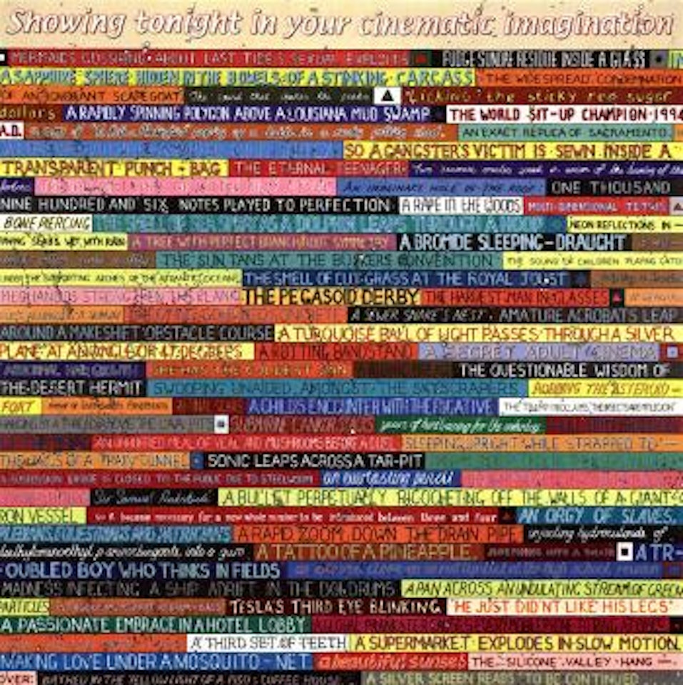 Showing tonight in your cinematic imagination by Keith Tyson