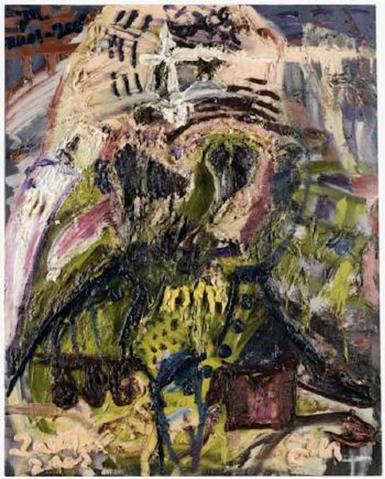 Elephant monchs returning to the Schnub-large valley by Jonathan Meese