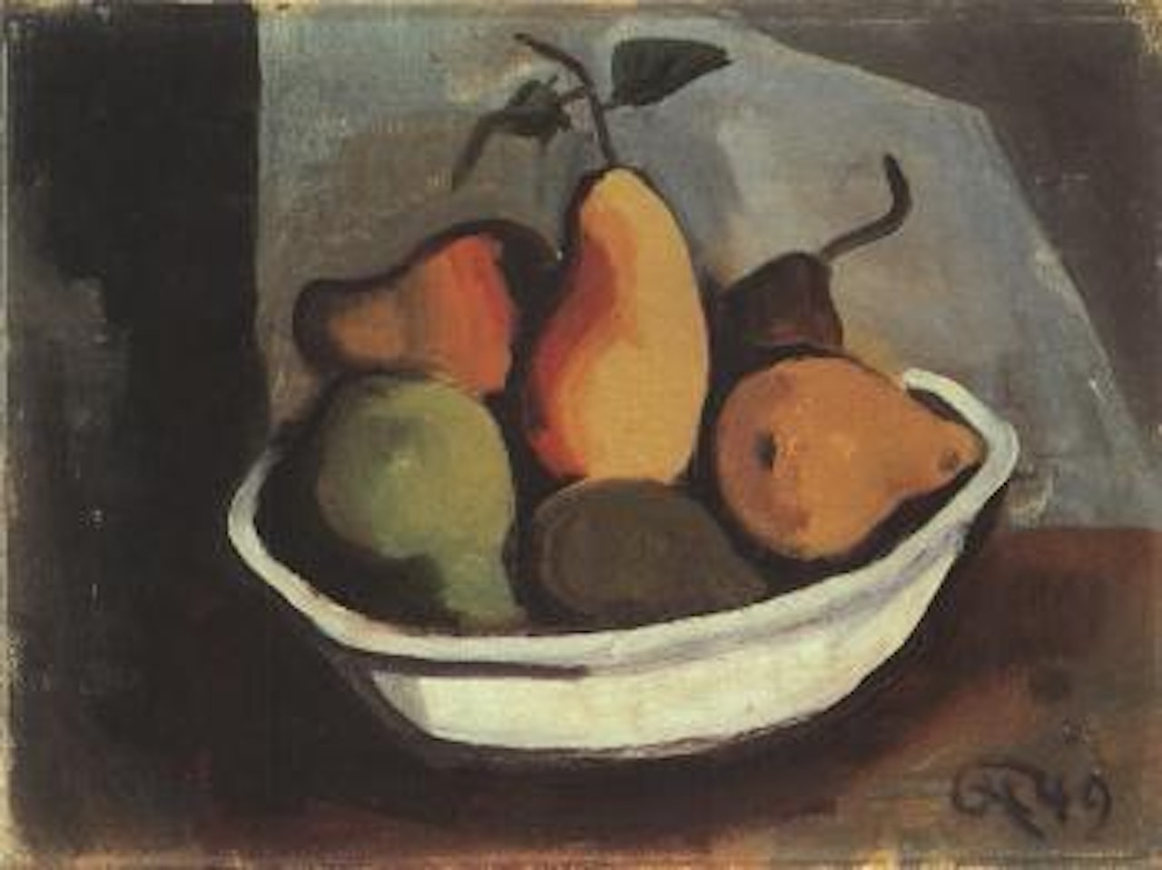 Still life of fruit by Karl Hofer