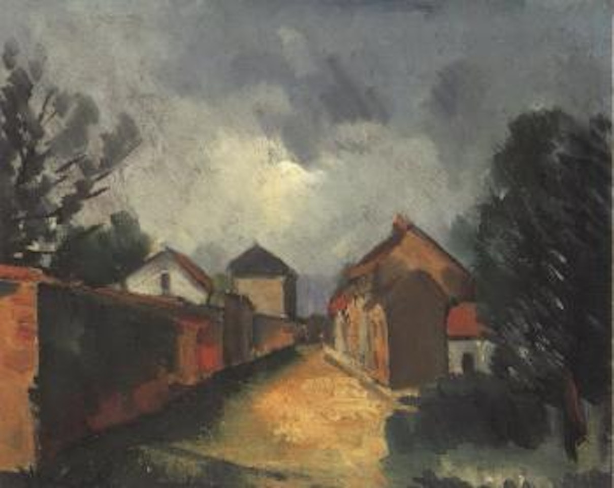 Rue de village by Maurice de Vlaminck