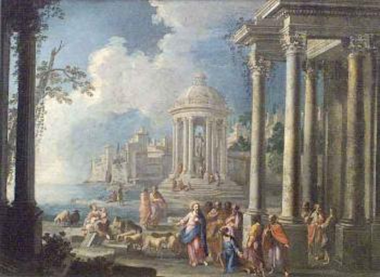 Jesus preaching by Neapolitan School