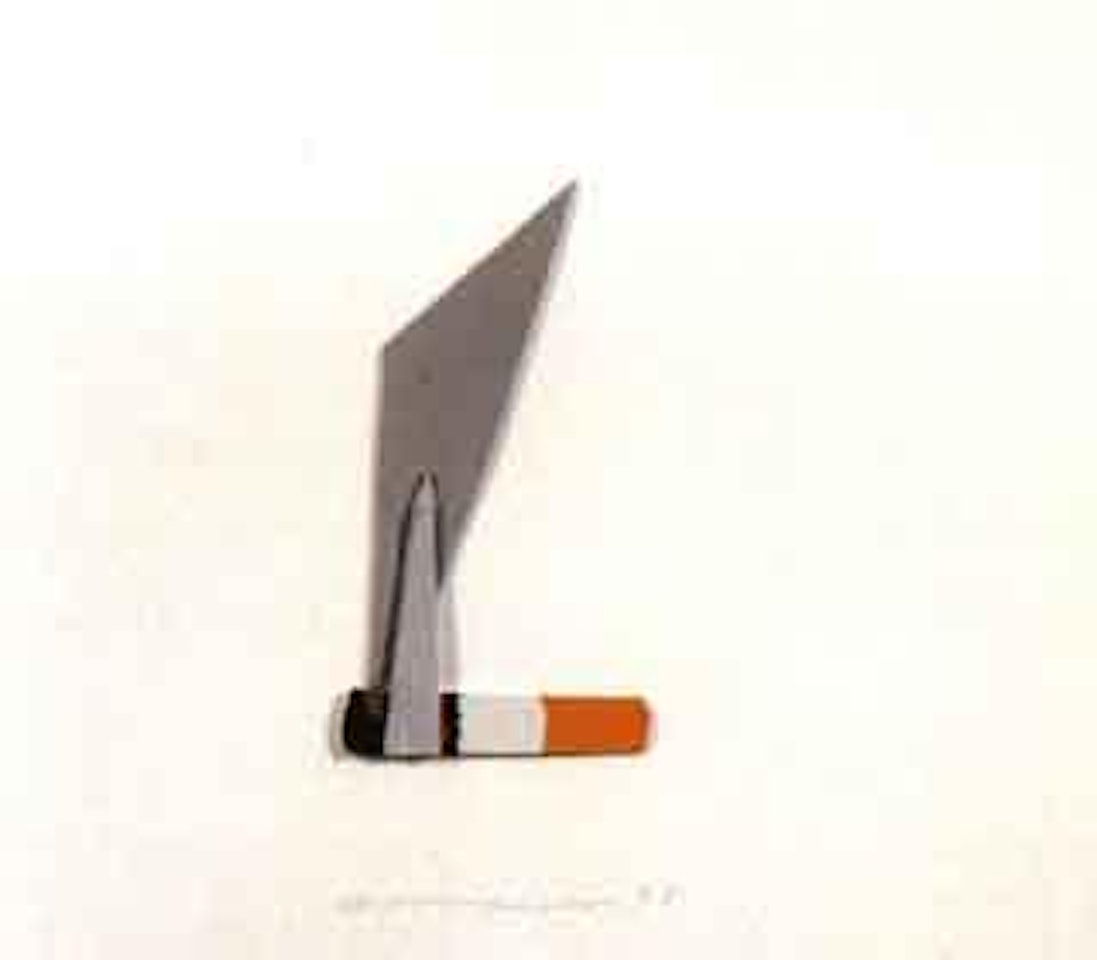Smoking cigarette by Tom Wesselmann