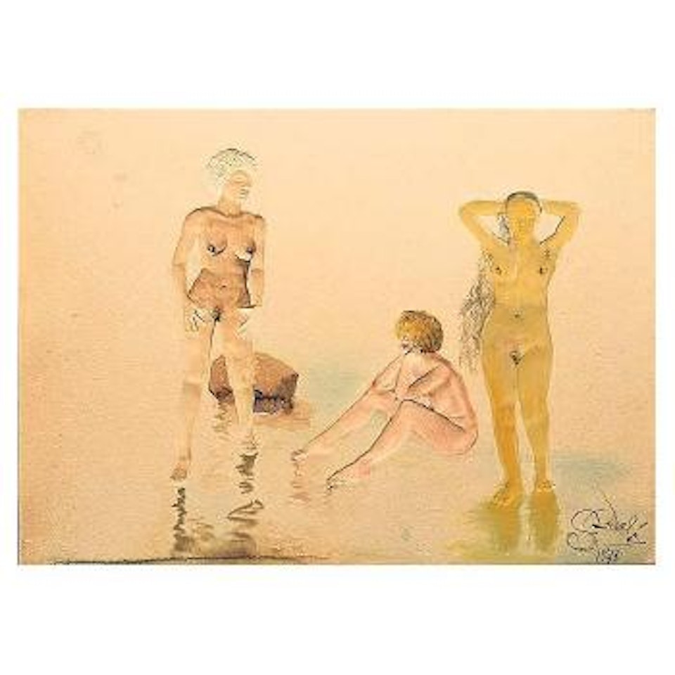 Trois graces hyperrealistes, l'antiracisme by Salvador Dali