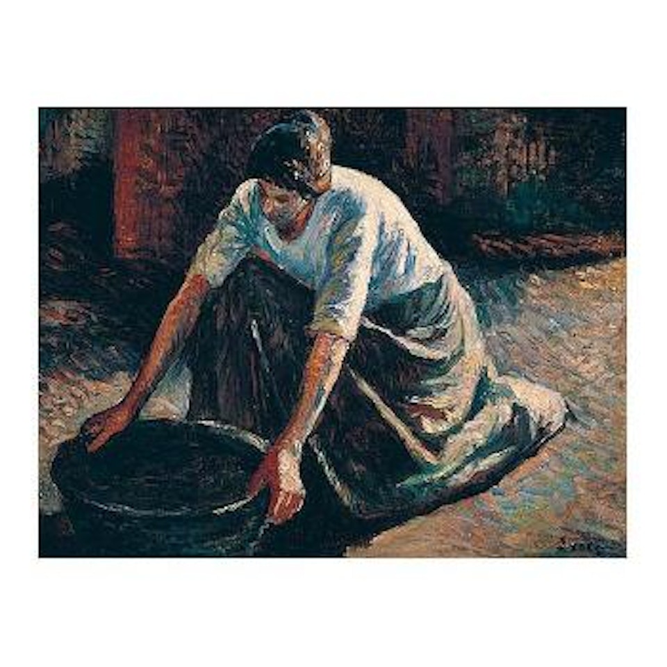 Femme avec un baquet d'eau by Maximilien Luce