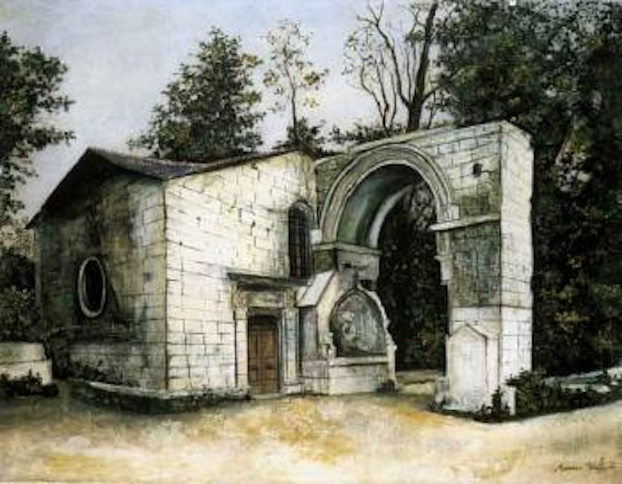 La chapelle romaine by Maurice Utrillo