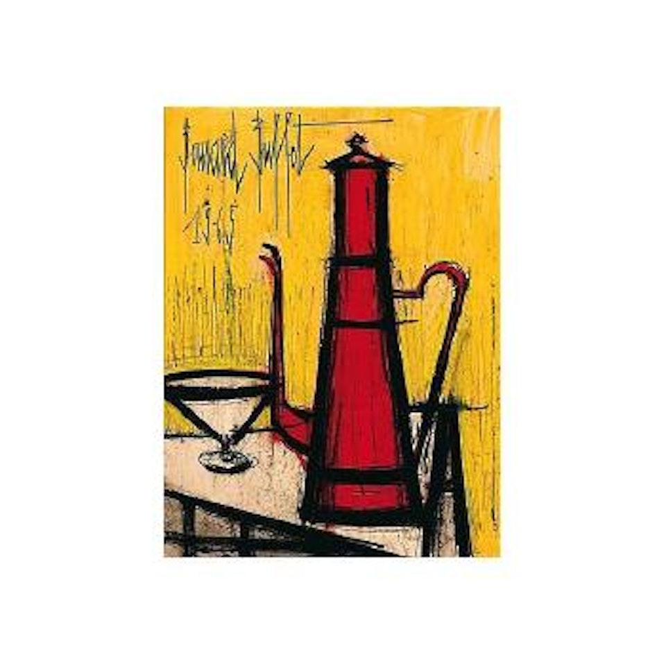 La cafetiere rouge by Bernard Buffet