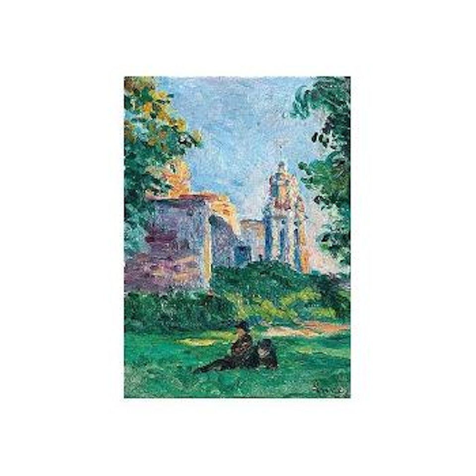 Le repos dans l'herbe by Maximilien Luce