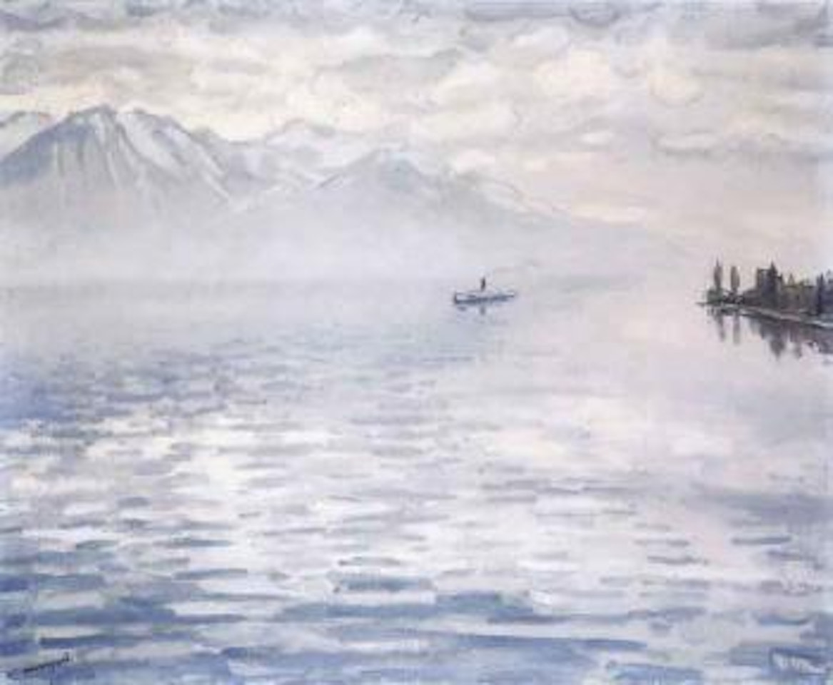 Le lac Leman a Montreux by Albert Marquet