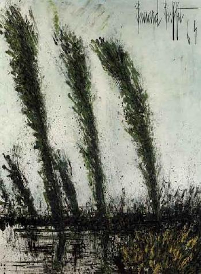Les peupliers by Bernard Buffet