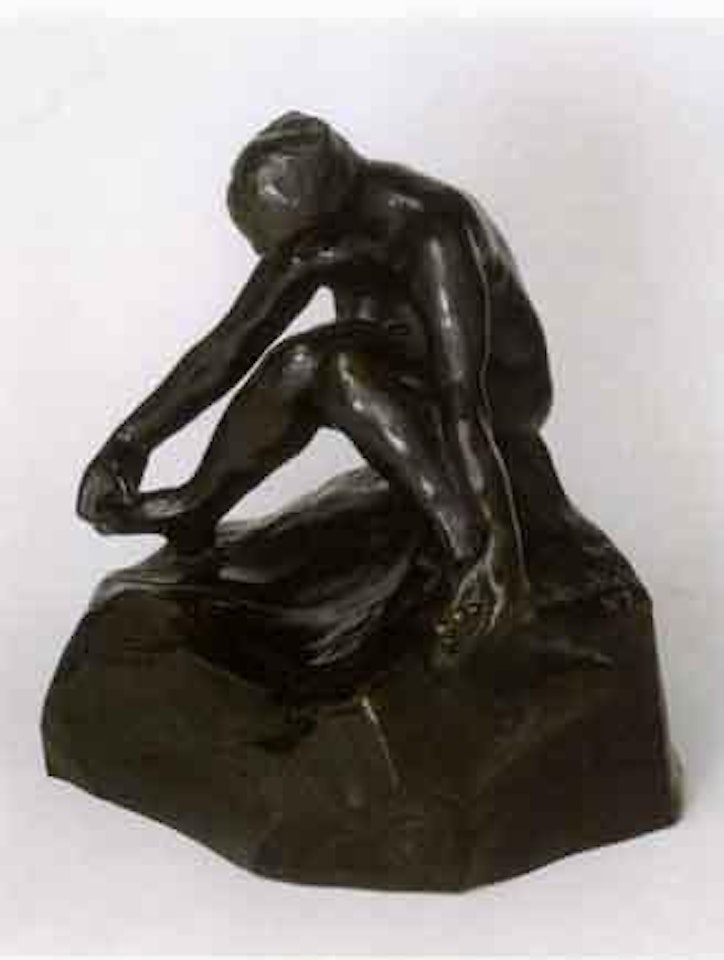 Baigneuse assise se tenant les pieds by Auguste Rodin