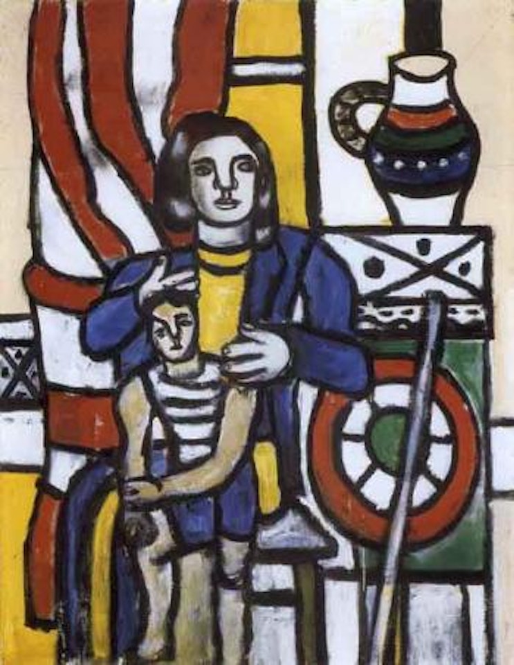 Femme et enfant dans un interieur by Fernand Leger