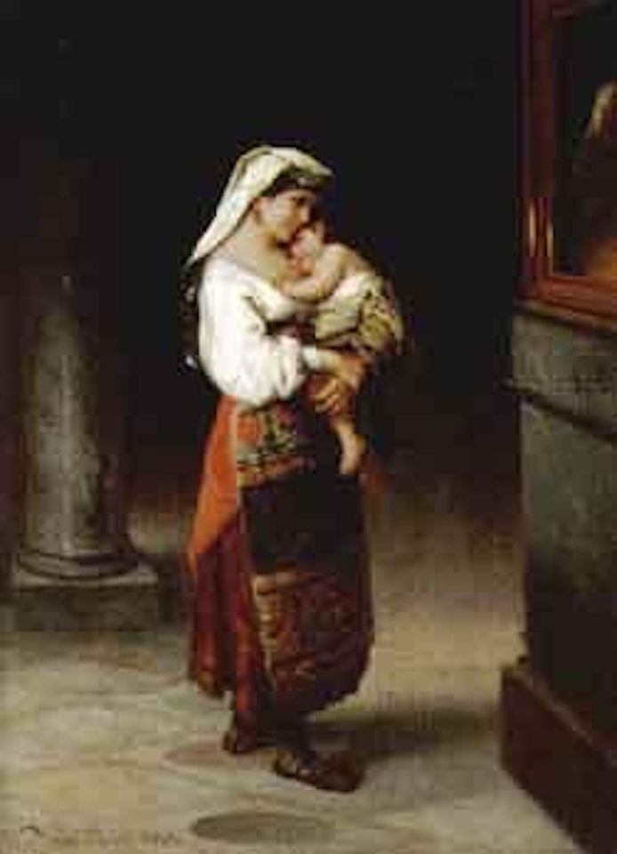 Woman and child by Wilhelm Kray
