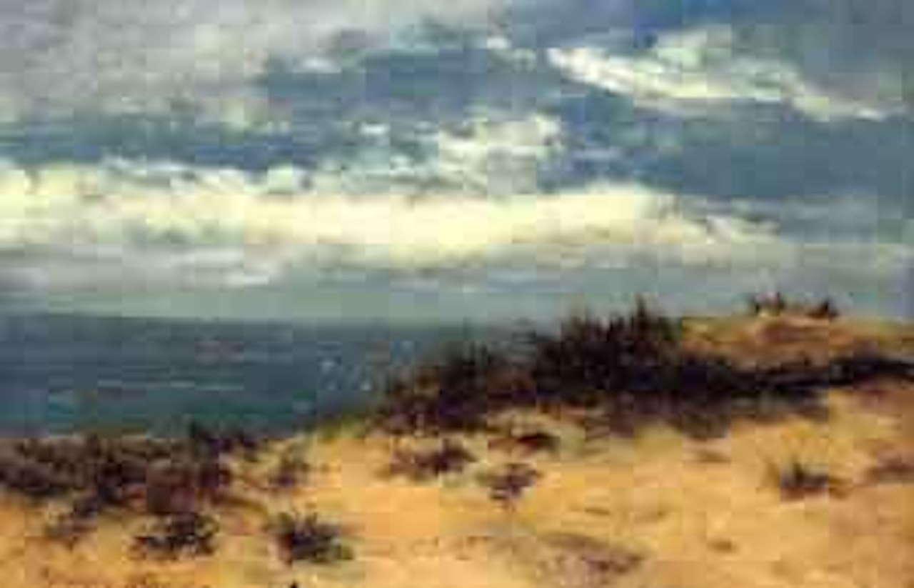 On the beach by Alfred Stevens