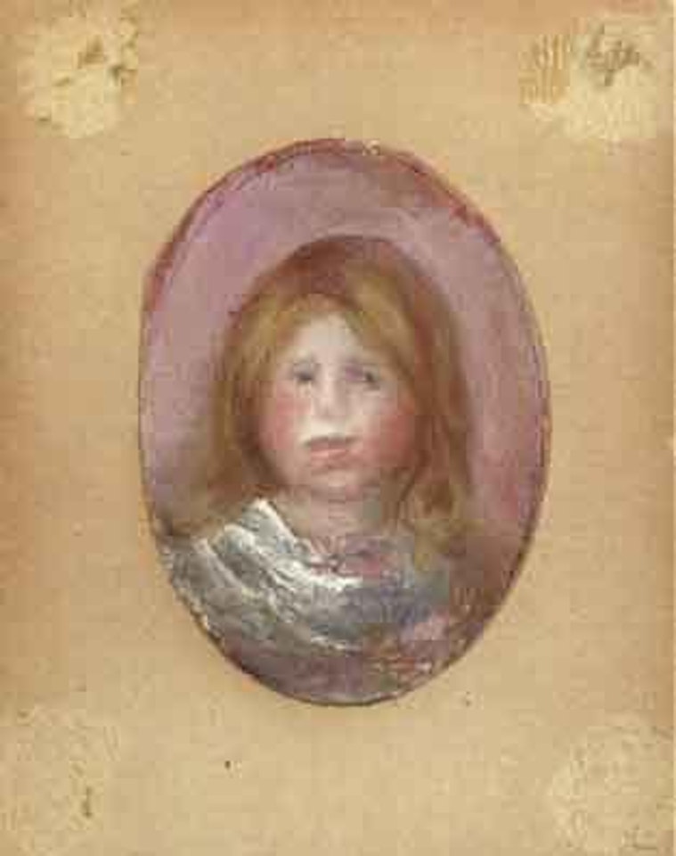 Tete en madaillon by Pierre-Auguste Renoir