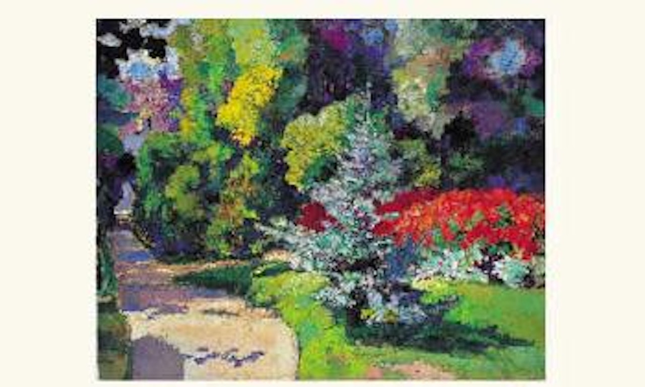 Massif de fleurs dans le jardin du Luxembourg by Victor Charreton