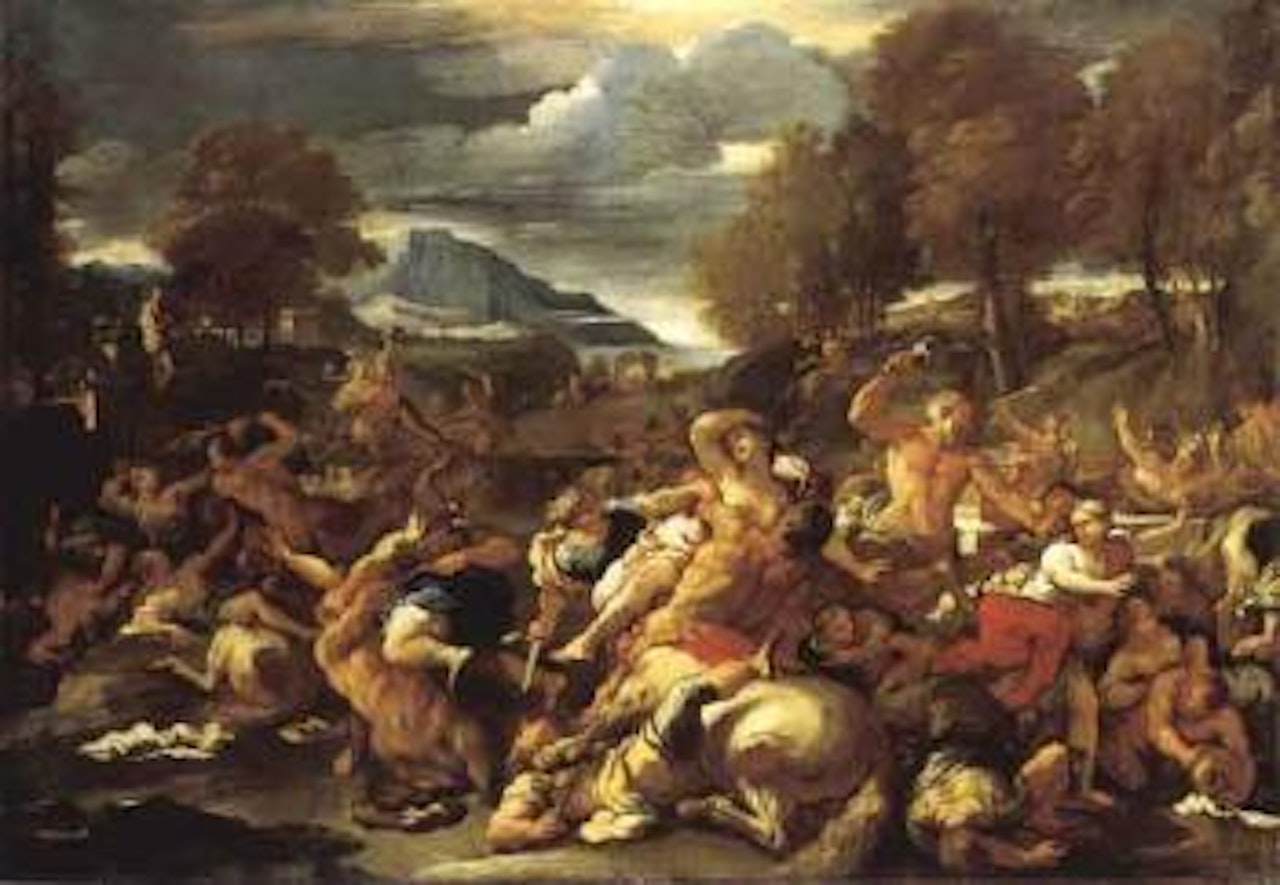 The Battle of the Lapiths by Circle of Luca Giordano