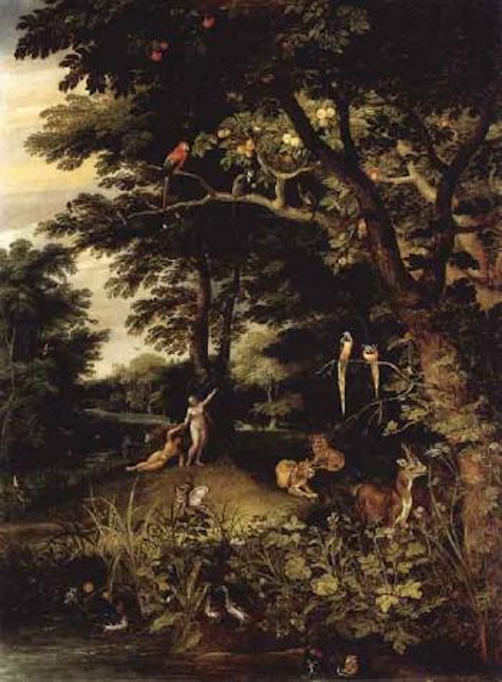 Adam and Eve in the Garden of Eden by Jan Brueghel the Younger