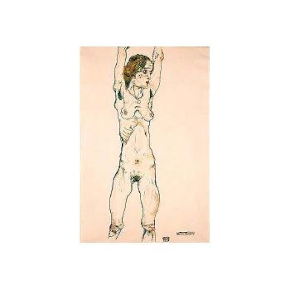Green girl by Egon Schiele