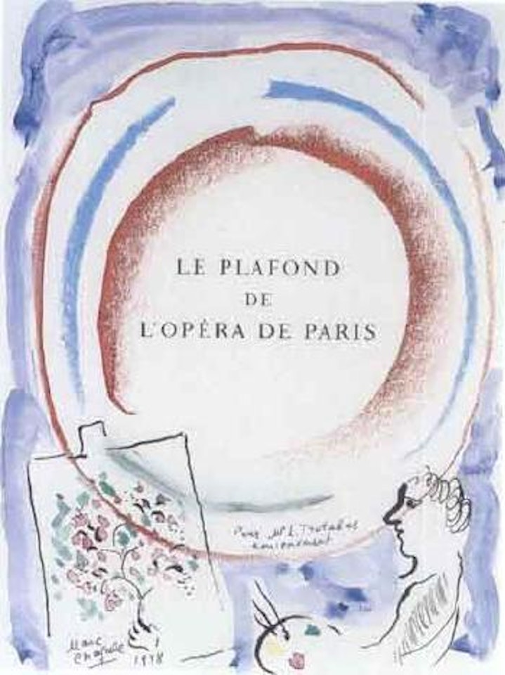 L'artiste au bouquet de fleurs by Marc Chagall