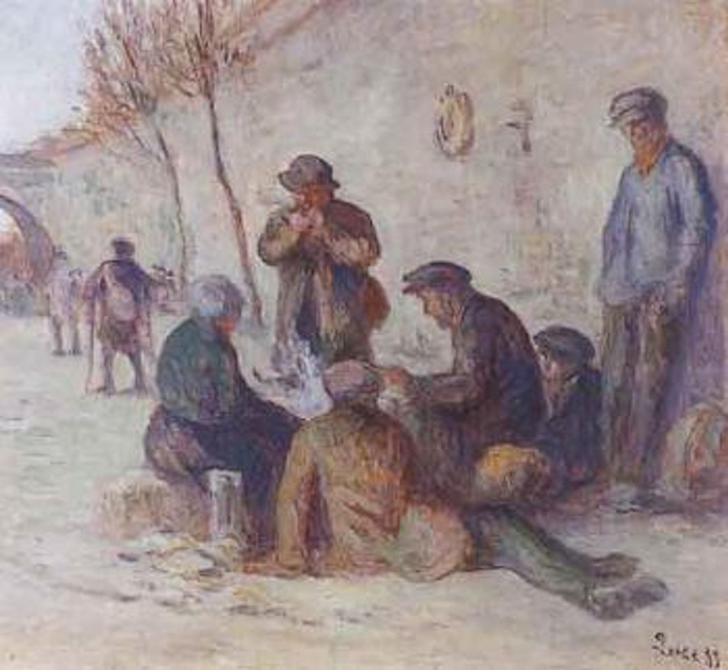 Sur les berges by Maximilien Luce
