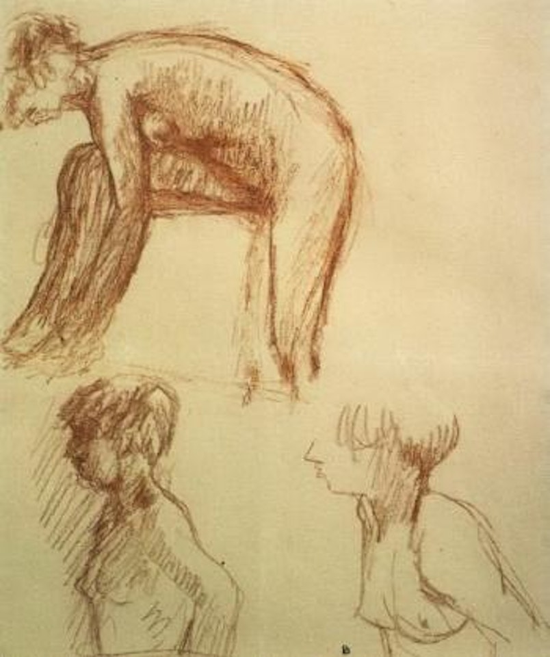 Trois etudes de nu feminin by Pierre Bonnard