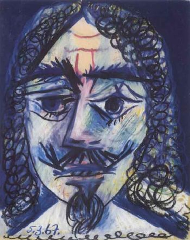 Tete d'homme, mousquetaire by Pablo Picasso