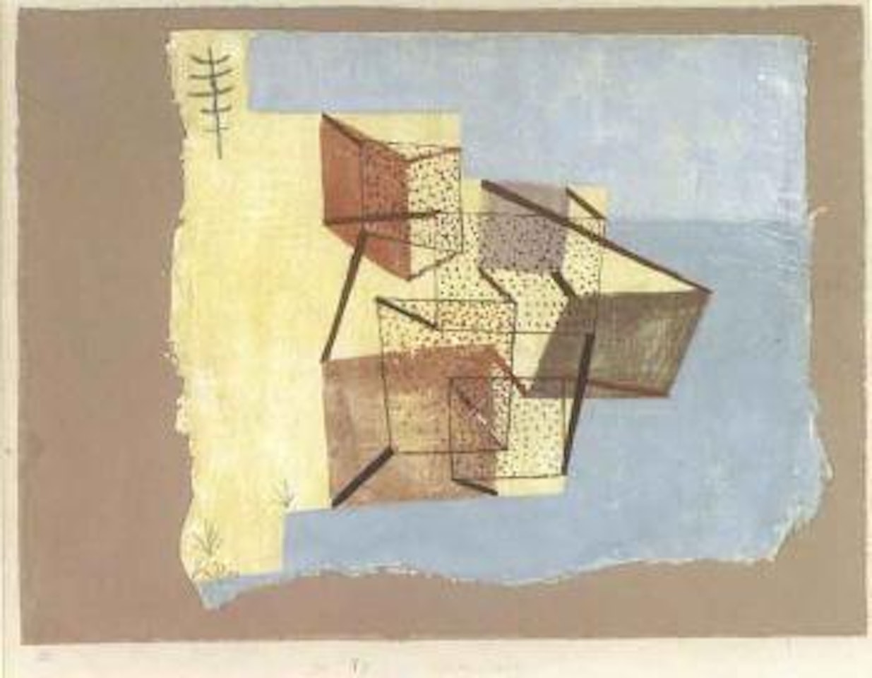 Bebautes ufer by Paul Klee