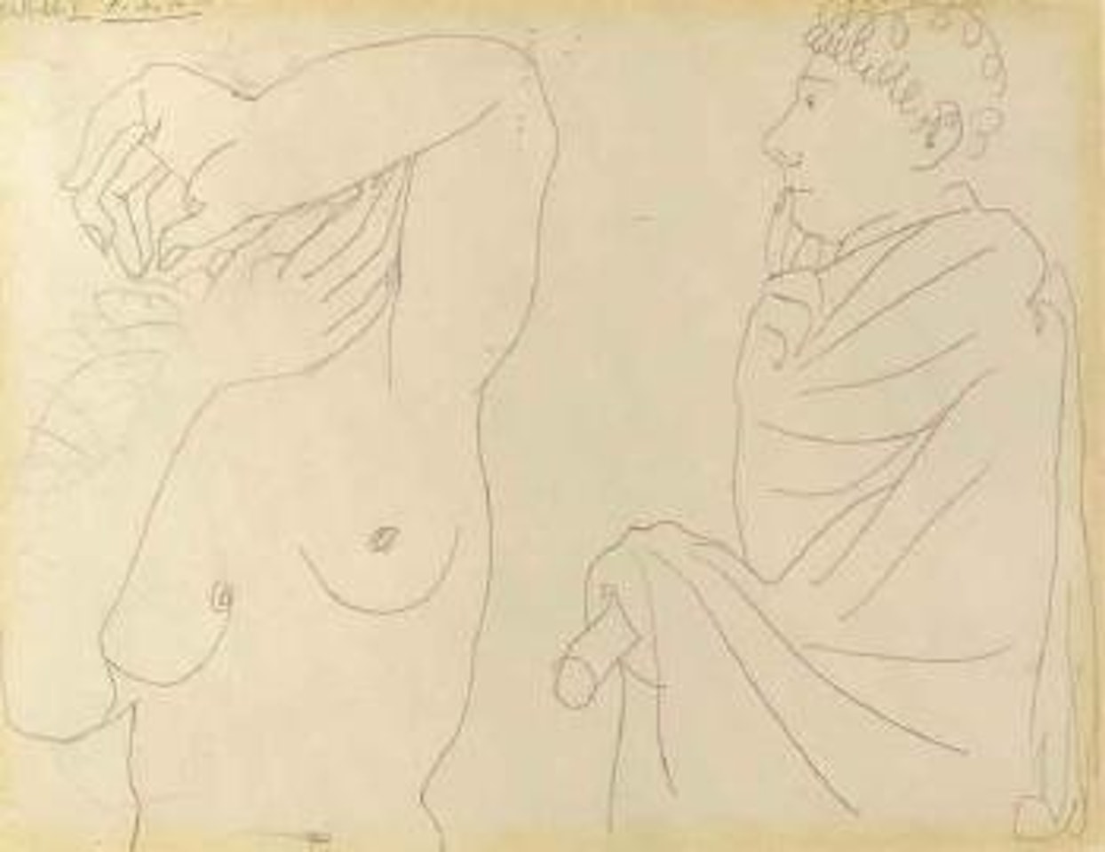 Homme et femme by Pablo Picasso