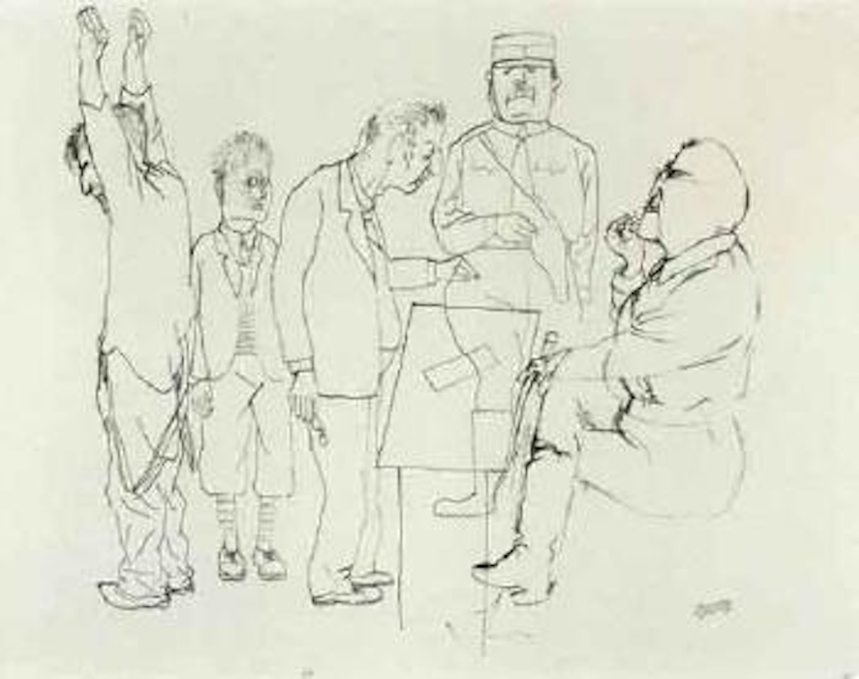 Das verhor by George Grosz