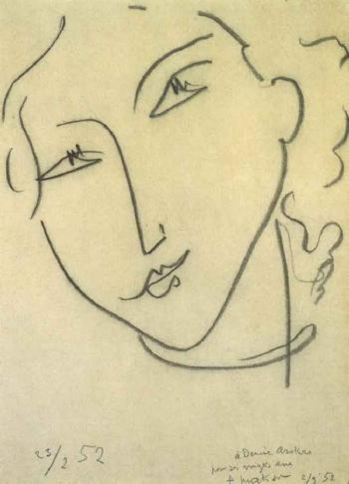 Visage de face by Henri Matisse