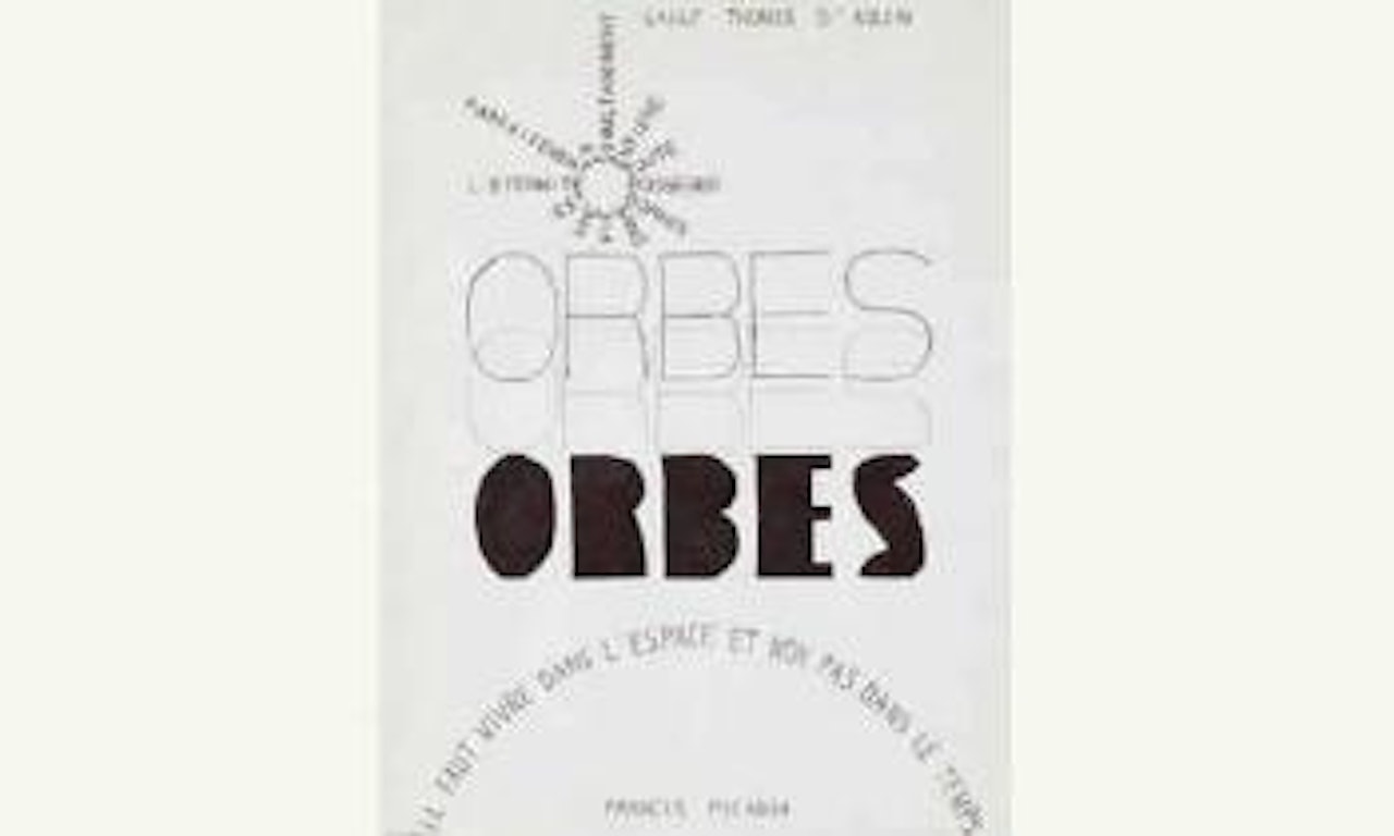 Etude pour la revue Orbes by Francis Picabia