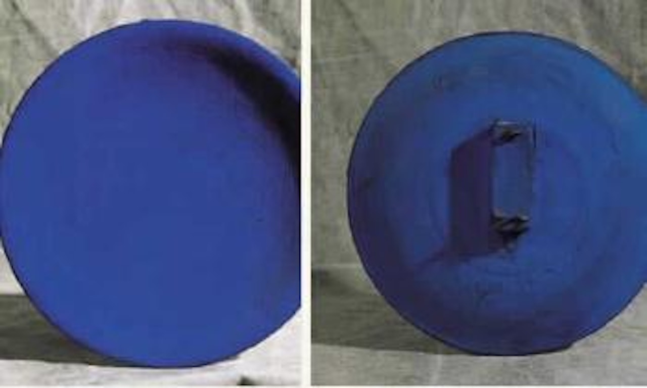 Assiette, IKB-53, monochrome bleu 1959 by Yves Klein