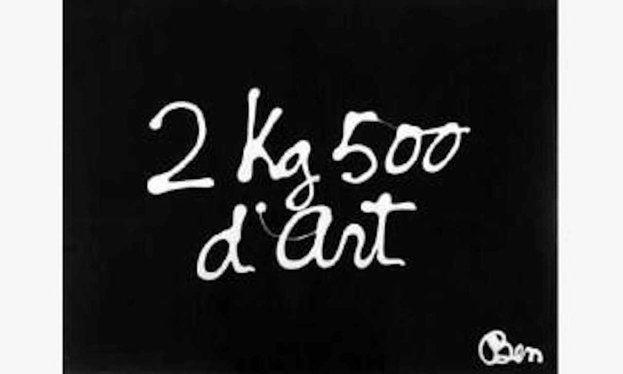 Deux KG 500 d'Art by Ben Vautier