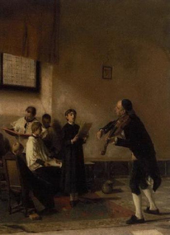 The music lesson by Mose Bianchi