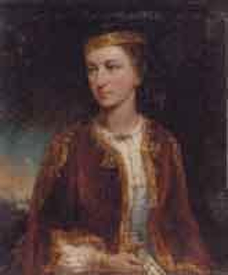 Portrait of lady in Turkish costume by English School