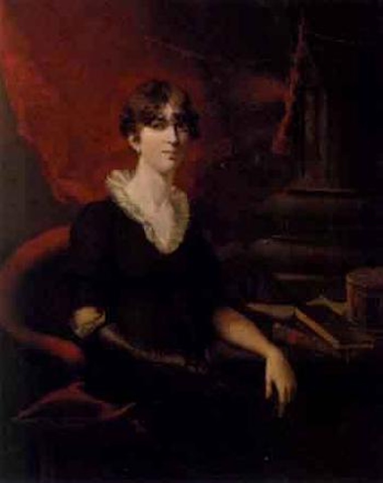 Portrait of lady, identified as Fanny Burney by Sir Thomas Lawrence